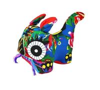 Ornement tigre en tissu fait main, Handmade Lucky Chinese Tiger Cloth Ornament Multicolor(Green)