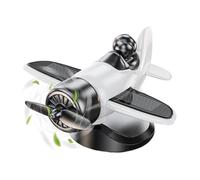 Ornement Tournant Solaire Avion pour Tableau de Bord de Voiture, Modèle D'Aéronef Rotatif Énergie Solaire, Accessoire Intérieur Automobile Idée Cadeau Pour Adultes Anniversaire Noël Voyage Quotidien