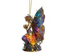 Ornement Voiture,Pendentif Sorcière pour Rétroviseur | Ornement Sorcière en Acrylique 2D Décor Halloween pour Arbre Fenêtre Porte Mur Camion