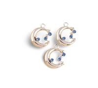 Ornements 10pcs Chic Crystal Love Charms Pendants pour fabriquer des colliers bricolage S sculpture