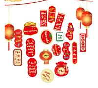 Ornements à Suspendre pour Le Nouvel an vietnamien 2025,Pendentif à Suspendre pour Le Nouvel an vietnamien 2025,Pendentifs d’Arbre du Nouvel an | de prospérité de l'année du Serpent, déc