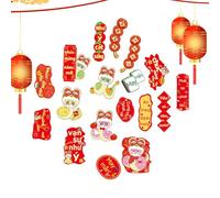 Ornements à suspendre pour le Nouvel An vietnamien 2025 | Pendentifs d'arbre du Nouvel An, breloque de prospérité du serpent, décoration murale pour la maison et le restaurant