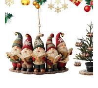 Ornements Acryliques Lutins De Noël Décorations 2D Mignonnes en Acrylique