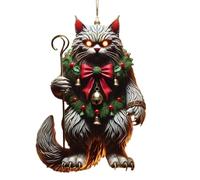 Ornements acryliques pour arbres de Noël - Pendentifs avec légende de l'arbre de Noël | Pendentif Légende plate | Décoration de Noël souvenir | Pendentif de légende de Noël