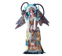 Ornements artisanaux d'opéra de Pékin, décor d'opéra Chinois, 32 cm Personnages de l'opéra de Pékin Ornements de Maquillage du Visage Souvenirs Faits à la Main Personnes