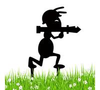 Ornements artistiques de jardin en métal, poteaux de jardin extérieurs - Insert décoratif pour poteaux de jardin pour plantes en pot - Poteaux de décoration de pelouse pour jardin, ferme, cort