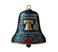 Ornements Bell, décor 250th Commemorative 2D Doorbell, 250th Arcylic Commemorative Bell Ornament, Home For School Park Fireplace Festival Backyard Pathway Garden Fence Parade