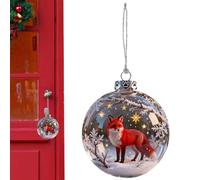 Ornements Boules pour Sapin De Noël,Décoration De Noël en Boule Animale 3D,Ornement De Accrochable - pour Mur Bureau Couronne Cheminée Jardin Escalier Porte d'Entrée Rebord de