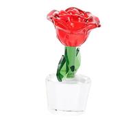 Ornements Bouquets de Fleurs de Mariage Figurine de Fleur de Cristal Fausses Roses décor Figurine en Cristal Cadeau de Rose en des Roses Statue Accessoires