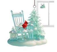 Ornements Cardinal - Pendentif Topper 2D pour Chaise à Bascule - Décorations de Noël Cardinal | pour Maman, Enseignante, Femmes, Collègues, Amie, Grand-mère, la Maison et la Fenêtre