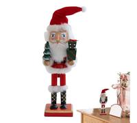 Ornements Casse-Noisette, Ornements de Noël Casse-Noisette, Soldat Père Noël en Bois | Figurine de table décorative élégante pour les célébrations festives, idéale pour exposer f