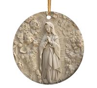 Ornements Catholiques pour Sapin De Noël À Effet 3D | Ornements pour Arbre De Noël en Acrylique,Décoration Fête pour Salon Chambre Salle de Classe École Appartement Petits Espaces Vitrines