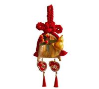 Ornements Chinois Pendentifs pour Le Nouvel, Pendentif Balai de Cheval for Nouvel an 2026, décoration Multicolore, Paquet 2(Fulushuangquan)