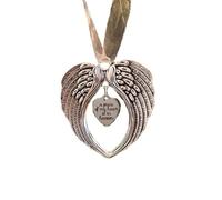 Ornements commémoratifs de Noël à suspendre en forme d'ailes d'ange, d'un être cher au paradis, ailes d'ange en mémoire, ornements de Noël uniques à suspendre en souvenir d'ailes d'ange bien-aimées