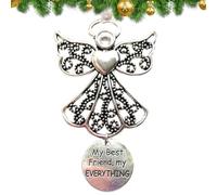 Ornements d'ailes d'ange pour arbre de Noël,ornements d'ailes d'ange de Noël | Les fêtes de Noël favorisent le décor d’ornements | Artisanat d'ornements commémoratifs en métal pour mariage, décoration