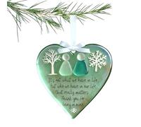 Ornements d'amitié - Pendentif de décoration de cœur, Structure légère, Finition Lisse pour la Saison des fêtes | Ornement de cœur de Souvenir pour Amis féminins, décoration de Chambre, Sacs, déco