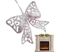 Ornements D'ange, Ornements De Noël Glitter, Décorations D'arbres De Vacances Suspendues Fils De Neige Pour Lac De Jardin Pour Latère Mur Porte Patio