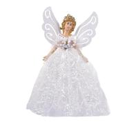 Ornements d'ange pour sapin de Noël à collectionner Petite | Décoration murale festive pour mur, fenêtre, porte, cheminée, maison, bureau, entrée Blanc