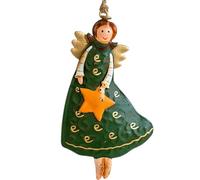 Ornements d'ange rétro, Ornements d'arbre de Noël en Forme de Petit Ange - Artisanat d'ange de Vacances en métal,Pendentif de noël Ange rétro, Petite Figurine de décoration pour l'artisanat et