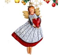 Ornements d'ange rétro, Ornements d'arbre de Noël en Forme de Petit Ange - Artisanat d'ange de Vacances en métal | Pendentif Ornement à Suspendre pour Noël, décorations rustiques et Vintage