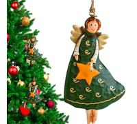 Ornements d'ange rétro, ornements d'arbre de Noël en forme de petit ange - Figure de fer d’ange | Pendentif d'arbre de noël Vintage, décorations suspendues d'ange pour la maison artisanale de vacances