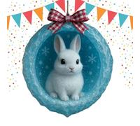 Ornements D'animaux De Grotte De Glace, Avec Un Charmant Design Suspendu, Matériau Acrylique, Pendentif En De Glace, Décoration Acrylique 2D, Matériau Léger, Pour La Maison, La Chambre À Couch