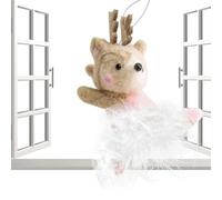 Ornements d'animaux de Noël - Création Animaux De Noël en Feutrine - Pendentif Décoratif Doux et Créatif pour Fêtes Bureau Jardin Ferme