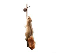 Ornements d'animaux de Noël - Figurines d'écureuil conçues pour suspendre un arbre - Décoration saisonnière de maison et de bureau avec construction légère - Petite taille