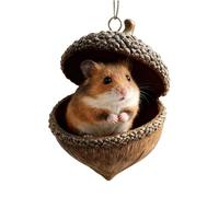 Ornements D'animaux En Forme De Pommes De Pin De Noël - Ornements De Glands D'animaux De Forêts Mignonnes Pour Arbre De Noël | Pendentifs En Forme De Gland D'an-imaux De Forêt En Acrylique 2D (D)