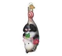 Ornements d'Animaux pour Noël Figurines Acrylique 2D à l'Envers Faites Main