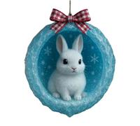 Ornements d'animaux pour sapin de Noël - Décorations amusantes en acrylique 2D | Décoration grotte en de glace pour sapin de Noël - Pour maison, fête, vacances, chambre, festival, mur