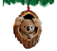 Ornements d'animaux pour sapin de Noël | Ornements de Noël en forme d'animal - Pendentif de sac, décoration de voiture, koala, singe, chat, voiture, décoration d'intérieur, décorations