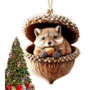 Ornements d'Animaux pour Sapin de Noël Petit Pendentif de Sac Gland Mignon | Décorations Pour Sapin De Noël Suspensions Animalières Pour Intérieur Porche Maison Chambre Salon Mur Bu D