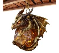Ornements d'arbre de dragon - Décoration suspendue en dés 2D, accessoire d'arbre de vacances | Ornement décoratif simple pour la maison, l'appartement, le lieu de travail, l'intérieur de la voiture