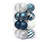 Ornements d'arbre de Noël - 16 pcs de forme spéciale électrodagés électrolités en éloge, décorations suspendues de 3 pouces, ensemble d'ornements de vacances | DÉCOR DE PARTIE DE NORIEMENT DE NORIEMEN
