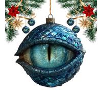 Ornements d'arbre de Noël 2D Acrylique Ornements de Noël | Arbre de Noël Pendentif Dragon Pour Chambre Balcon Porte Mur Jardin Cour Chemin Porche