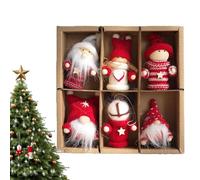 Ornements d'arbre de Noël - Charme de Moelleuse pour la célébration des fêtes | Doux décor Fait à la Main avec Corde Suspendue, Conception légère Mignonne pour Mur de fenêtre de Porte, ma