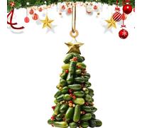 Ornements d'arbre de Noël en forme de livre | Pendentif en acrylique 2D - Décorations de livres empilées pour sapin de Noël et voiture | Décoration décorative pour bibliothèque ou étagère