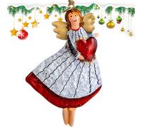 Ornements d'arbre de Noël en Forme de Petit Ange,Ornements d'ange | Art de Fer d’Ange Vintage | Pendentif d'arbre de noël Vintage, décorations suspendues d'ange pour la Maison Artisanale de Vacances