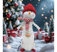 Ornements d'arbre Décor Décorations et ornements de Noël Bonhomme de neige Père Noël Gnome Poupée avec visage en résine Mignon ornement d'hiver