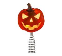 Ornements d'arbre d'Halloween, cime d'arbre de ,Miniature fantôme de crâne de en résine effrayante - de sapin de noël en forme de à lumière LED, accessoires de f