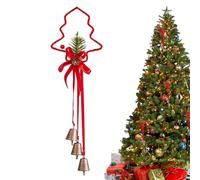 Ornements d'arc pour l'arbre de Noël - Décoration suspendue à la cloche du ruban avec accent de cône de pin pour petit appartement spatial cuisine maison, élégant pendentif de vacances décoration inté