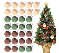 Ornements de Balle de Noël, Ensembles de balles d'arbres floconneuses efflables, kit de décoration de Vacances pour Arbres de Noël,Yards, Jardins, Murs, Mariages et la décoration