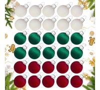 Ornements de Balle de Noël, Ensembles de balles d'arbres floconneuses efflables, kit de décoration de Vacances pour Arbres de Noël,Yards, Jardins, Murs, Mariages et la décoration