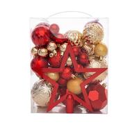 Ornements de Balle de Noël - Pendent Hangable 50 pièces Décor Festif pour Les fêtes de fête | Le Lien Familial encouragé et décoratif Ornamin for Party Festival Gathering Activities Home, 339G