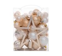 Ornements de Balle de Noël - Pendent Hangable 50 pièces Décor Festif pour Les fêtes de fête | Le Lien Familial encouragé et décoratif Ornamin for Party Festival Gathering Activities Home, 339G