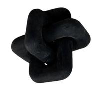 Ornements De Boule De Chaîne En Bois De Style Bohème Sculptés À La Main À 3 Maillons, Ornement De Table Artisanal Pour Maison