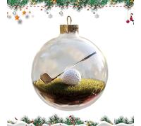 Ornements de Boules d'arbre de Noël - Ensemble de Mini balles de Sport de 8 cm, thème Tennis, Baseball, Golf, Football | Décoration Suspendue Festive en ABS, pour Maison familiale, Salon, cheminée