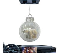 Ornements de Boules de Noël,Décorations De Fêtes en Boule Animale 3D - Ornement De Noël Accrochable - pour Salon Bureau Chambre Bureau Porte D'Entrée Escalier Rebord De Fenêtre Manteau Mur