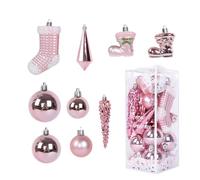 Ornements de boules de Noël,ornements de boules de Noël, 21x décorations d'arbre colorées ensemble d'ornements de Noël, Ornement de tentures décoratives, ensemble de boules d'arbre de noël pour les dé